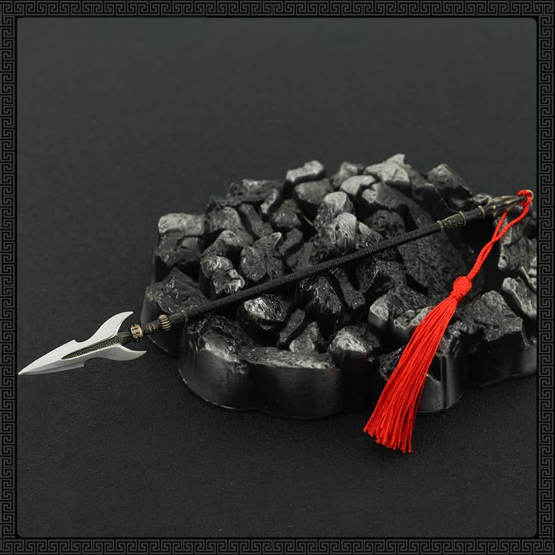 [Nekogamiyama] Ancient Chinese Weapon, Overlord Xiang Yu's Spear, 22cm Long / Miniature Figure, Collectible, Interior Decor