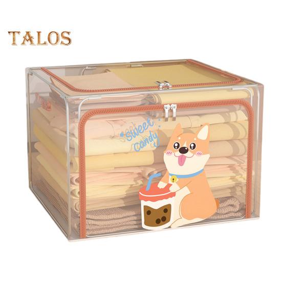 

Большая коробка для хранения с ручкой, прозрачный дизайн, застежка-молния, многофункциональная сумка для хранения домашних одеял, органайзер для одежды XXL