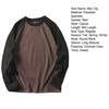 Fall Winter Men Top Color Block O Neck Long Sleeves Pullover Plus Size Thick Warm Sport Fitness Sweatshirt Daily Wear Business Clothes