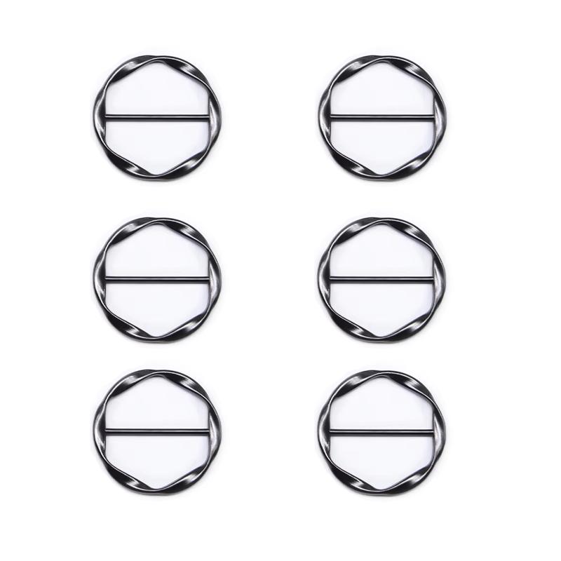 3/6ks Jednoduché Módní Kovové Spony Nastavitelné Spony na Roh Trička a Zapínání na Dekoraci Šátků pro Ženy Stylové Doplňky