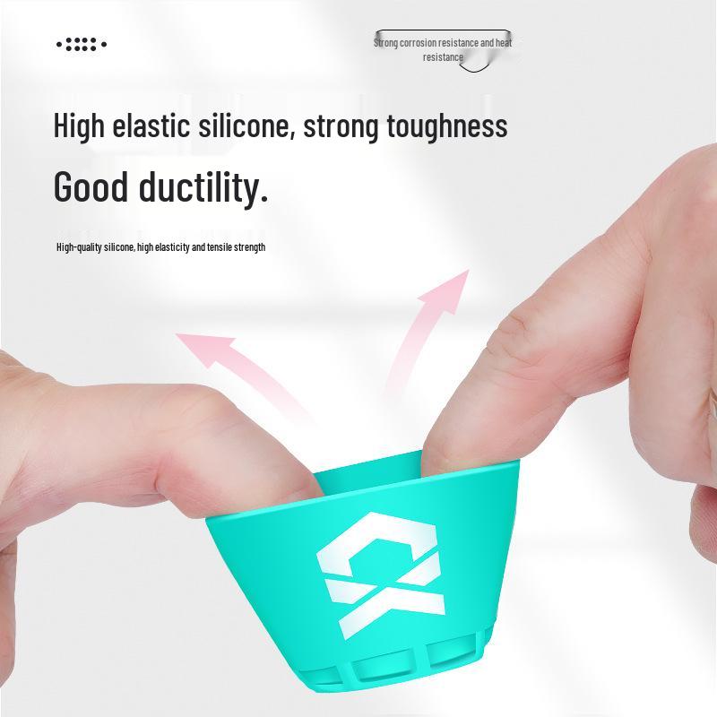 Qianrui Lure Rod Silicone Protective Butt Cap - Anti-slip Fishing Rod Accessory