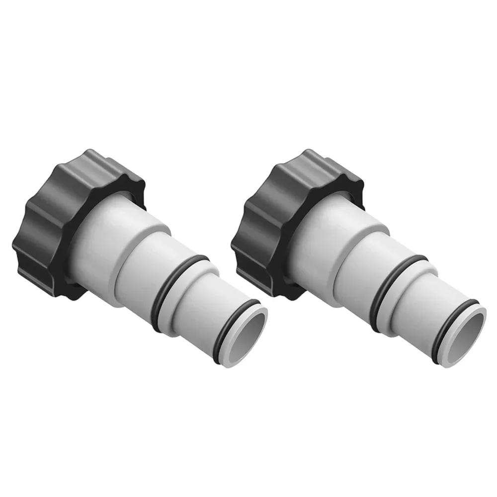 Intex Pool Hose Adapter & Connector 1-4Pcs Threaded for Above Ground Pool Pump Filter System Universal Replacement