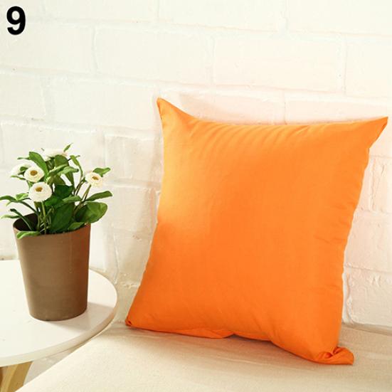 Fashion Simple Solid Color Throw Cushion Square Cover Pillow Case Home Decor