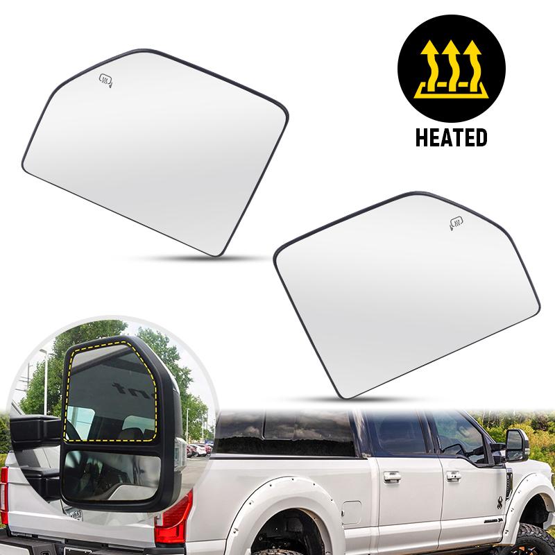 Auto Heated Upper Mirror Glass With/Without Blind Spot For Ford F150 2015- Ford Super Duty F250 / F350 / F450 / F550 17-22