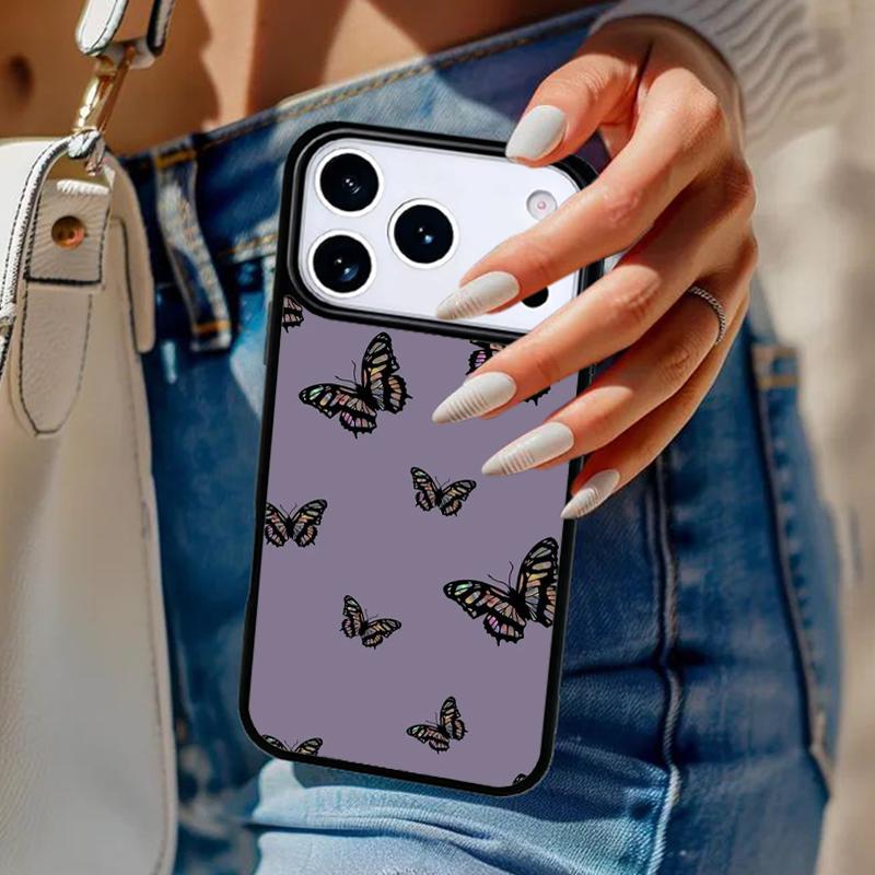Butterfly Butterflies Phone Case For iPhone 17 Air 14 15 13 12 Max Cover For Apple 14 15 16 16e 11 Pro Max Plus Coque