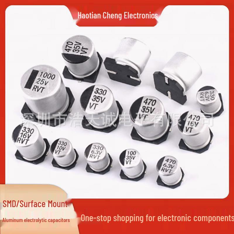 4.7uF 50V SMD Aluminum Electrolytic Capacitor, 4x5.4mm Size