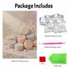 Pastel Pearl Macaron Diamond Painting Art Kit DIY Gemstone Beading Craft Kit Home Wall Decoration