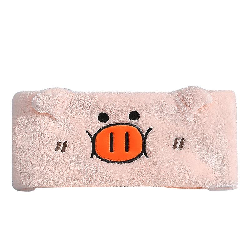 Cartoon Beerus Coral Fleece Hair Band, Anti-slip Washbasin and Face Wash Women's Hair Band, Embroidered Headband
