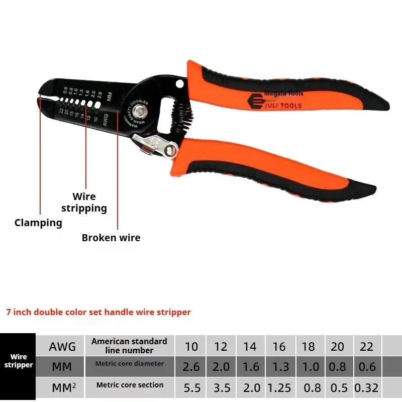 Multi Functional Wire Stripping Pliers For Electricians Specialized Wire Stripping Tools Stainless Steel Wire Breaking Pliers