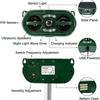 Solar Outdoor Animal Repellent Motion Sensor 5 Mode Scare Away Machine for Birds Cats Foxes Farm Garden Yard Backyard Camping