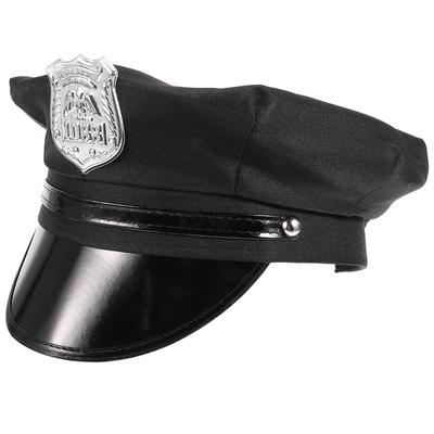 Heeft Politiepet Politieagent Kostuum Accessoires Volwassen Hoeden voor Feest Optreden Rekwisiet Vrouwen Zwart Politie Cosplay Kind