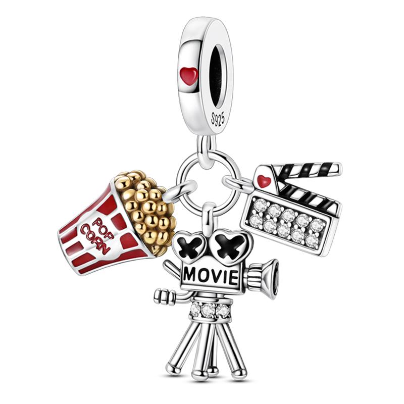 Original Design Copper Charms Beads Ballet Angel Family Perfume Dress Candy Fit 3Mm Bracelets Diy Birthday Jewelry