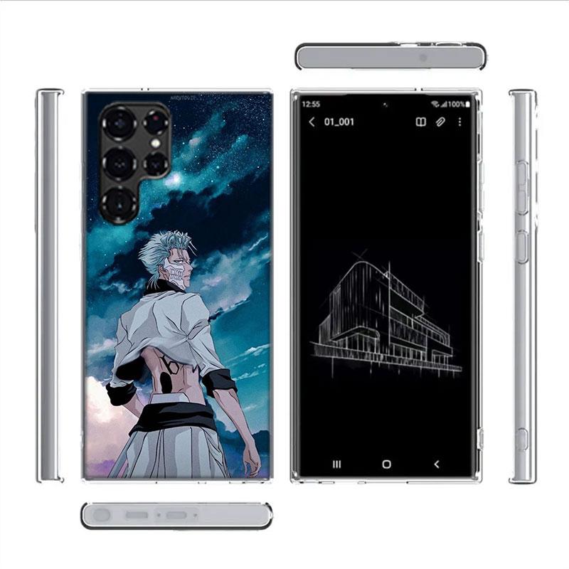 Grimmjow Jaegerjaquez Capa Phone Case For Samsung S26 Ultra S25 Edge Galaxy S23 S21 S20 S24 FE S22 S10 Plus Cover Clear TPU Shel