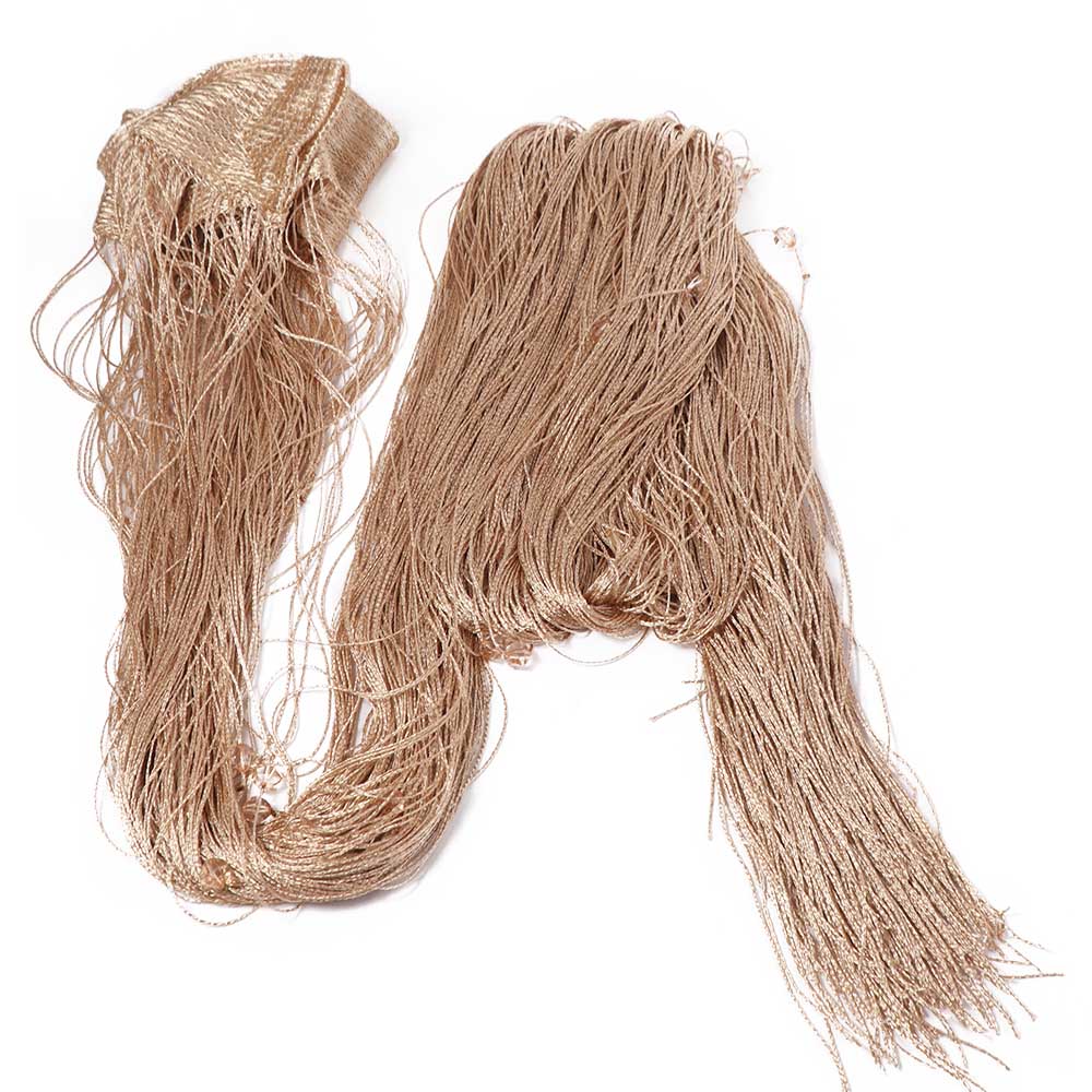 Einfarbiger Kristallperlen-Fadenvorhang Glänzende Quaste Fenstervorhang Retro Türvorhang Heimdekor