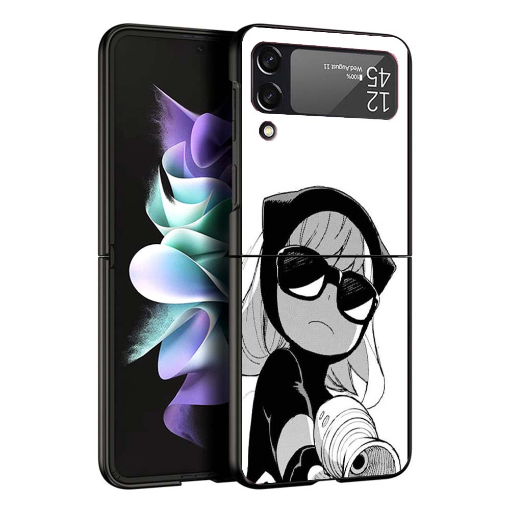 Spy Family Anya Cute Phone Case For Samsung Galaxy Z Flip7 Flip6 5G Flip5 Flip4 Flip3 ZFlip 7 6 3 4 5 Shockproof Back Cover Gala