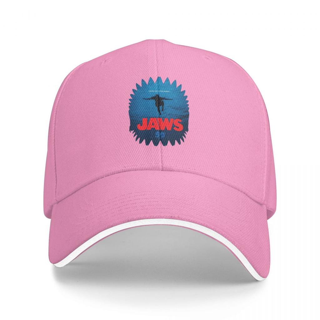 Unisex Baseball Hats Jaws 50th Anniversary Logo Movie Outdoor Streetwear Summer Sports Baseball Caps Hip Hop Cap Casquette Hats