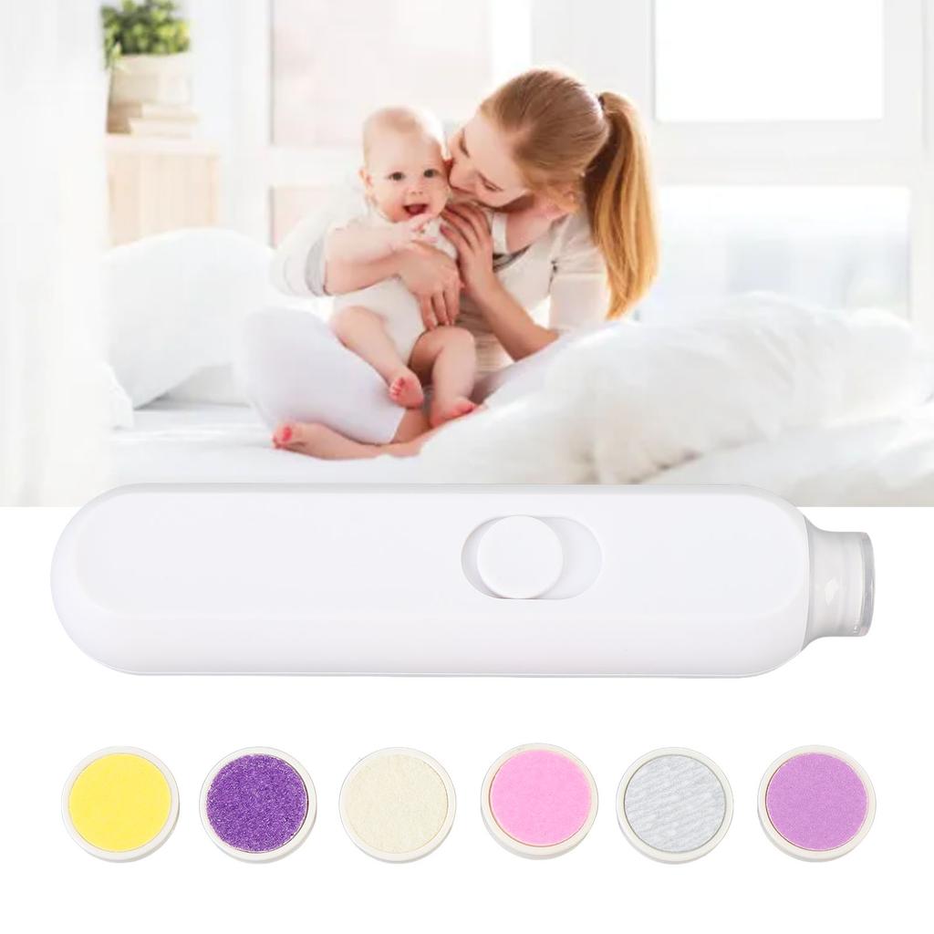 Baby Nail Trimmer Gentle Electric Baby Nail Clipper with Night Light Multifunctional Trim Polish Grooming Kit for Newborn