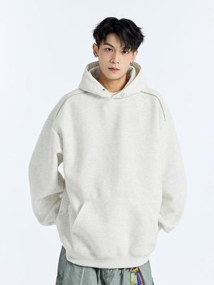 Men's 400g Oversized Hooded Sweatshirt - Trendy Autumn Casual Jacket