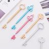 6/12pcs 5 Colors Vintage Key Shape Pen Ballpoint Pen 0.38mm
