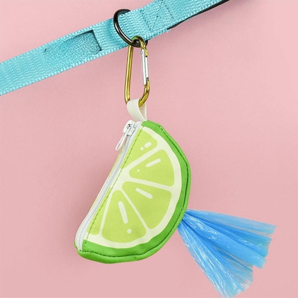 Watermelon Shape Pet Garbage Bag Dispenser Colorful Pet Poop Bag Holder Park