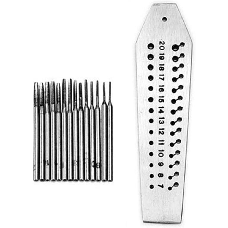 Micro Tap & Die Set With Screw Plate & 14 Taps Alloy Steel Screwplate For W/ 0.7mm 2mm Range Fitting For Rep Tap & Die Set