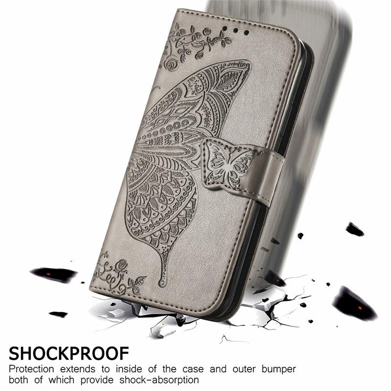 For Motorola Moto G06 G13 G14 G23 G32 G53J G53Y G56 G62 G72 G73 G86 Power Case Flip Leather Wallet Cover Card Holder Cute Butterfly