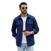 Men S Solid Color Casual Turn Down Collar Single Breasted Long Sleeve Jacket
