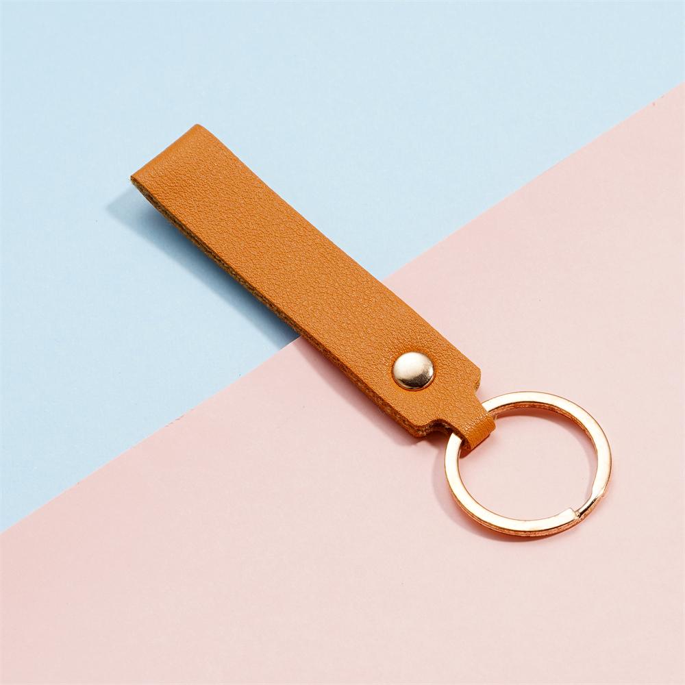1/5pcs PU Leather Keychain Business Gift Leather Key Chain for Men Women Car Key Strap Waist Wallet KeyChains Keyrings