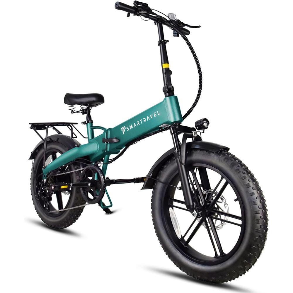 SMARTRAVEL M6 Faltbares Elektrofahrrad, 48V 15Ah Abnehmbarer Akku grün