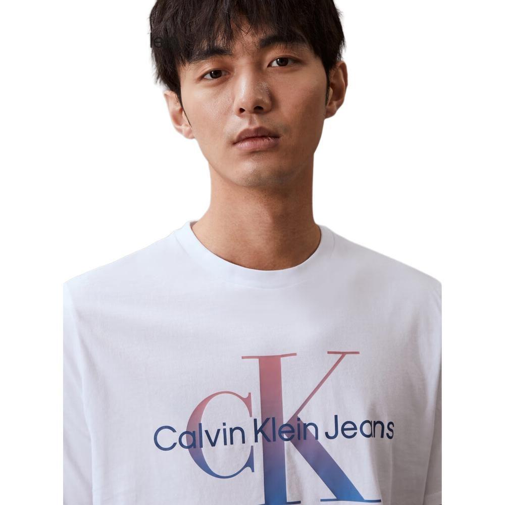 Calvin Klein T Shirt Unisex Moon White 40KC837-YAA