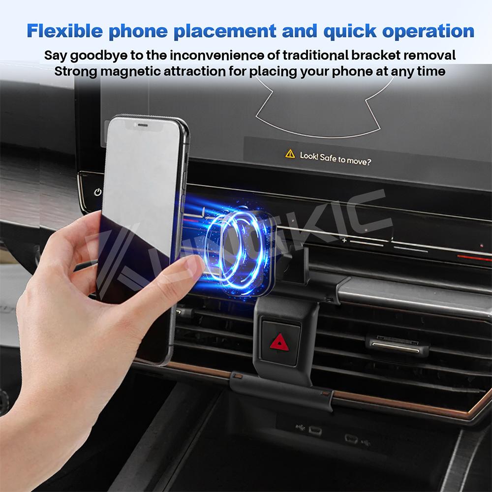 Supporto per Telefono per Auto per Cupra Leon/Cupra Ateca/Cupra Formentor 2025-2025 Magnete/Clip Gravità Supporto per Telefono Cellulare