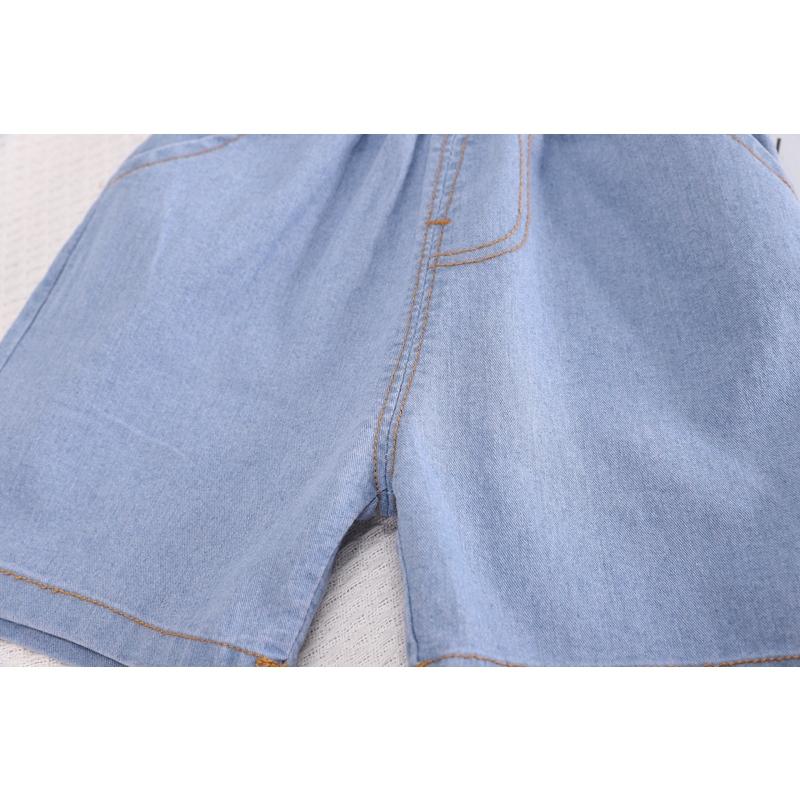 Baby Clothes Set Summer Breathable T-shirt Cartoon Dinosaur for Baby Boy Full Print Short Sleeves Elastic Waist Shorts Top+shorts Sets