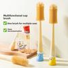Cup Brush, Water Cup Long Handle Brush Multi-functional 5-in-1 Thermos Cup Cover Brush, Cleaning Brush for Milk Bottles