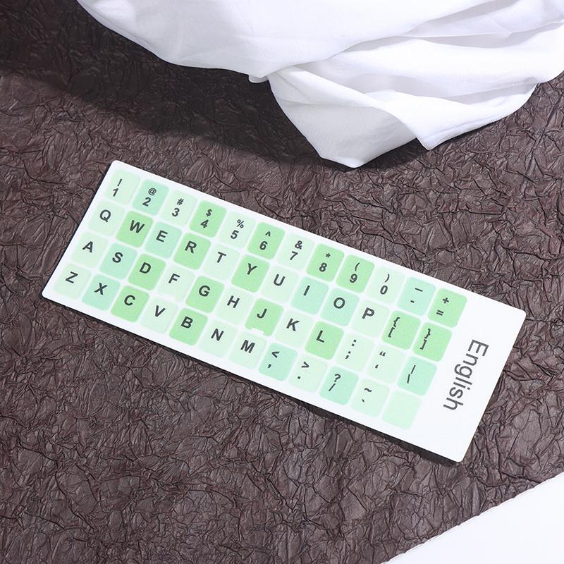 1Pc English Keyboard Sticker Makaron Color Key Sticker Desktop Computer Sticker