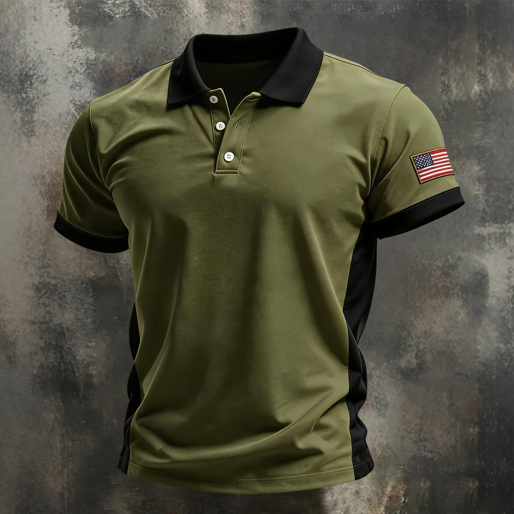 Men's Summer Print Short Sleeve Lapel Shirt Men's Casual Fashion Shirt