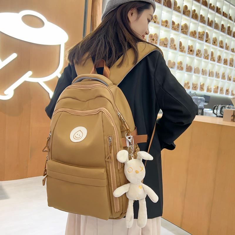 Trendiger vielseitiger Rucksack im koreanischen Stil für Studenten und Reisen - Großes Fassungsvermögen, lässig, Unisex-Design