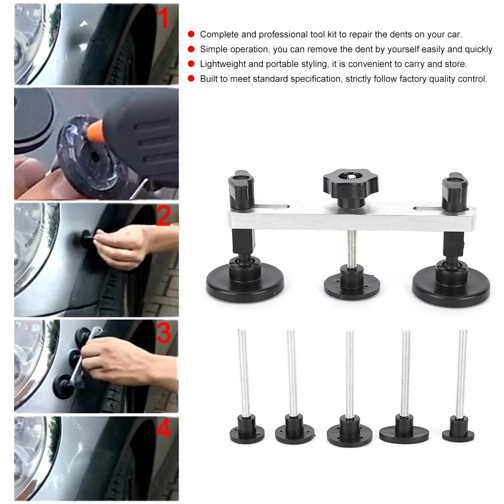 Car Body Paintless Dent Puller Bridge Removal Tool Aluminum Professional Repair Kit