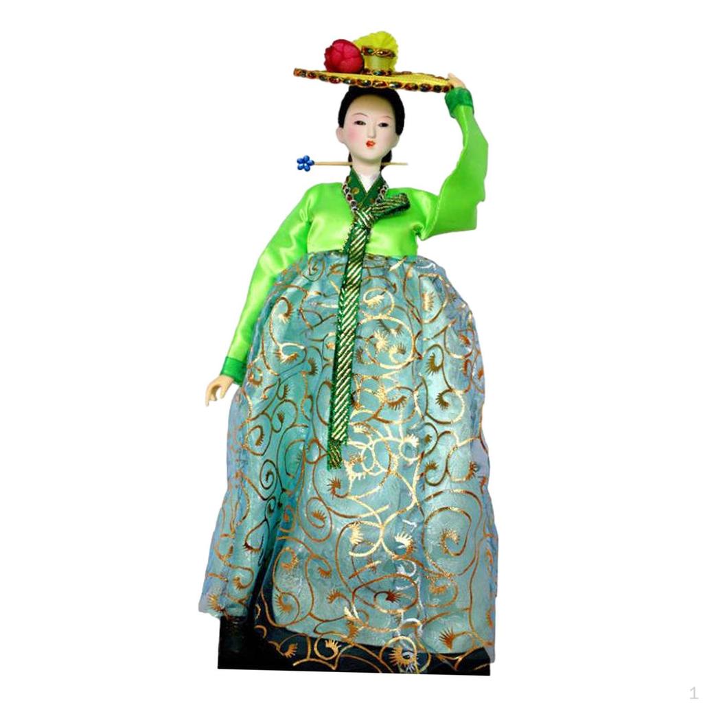 Asian Geisha Doll in Elegant Attire