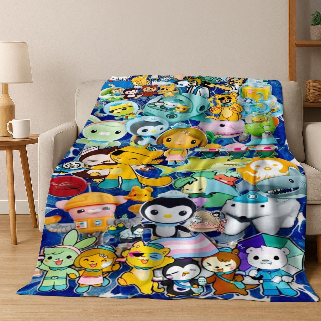 26 Stil Octonauts Barnacles Cartoon Flanell Decke, Warme und Gemütliche Weiche Überwurfdecke für Zuhause Schlafzimmer Bett Sofa Abdeckung Kinder Geschenk