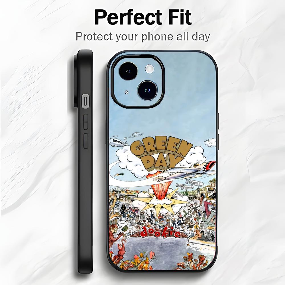 Punk Classic American Band G-Green Day Phone Case Phone Case Soft Packaging Lightweight For iPhone17 16 15 14 13ProMax