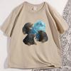 Drei Ratten Heulen Vintage 90er T-Shirt Drei Ratten und Mond T-Shirt Lustiges Süßes Mäuse-Liebhaber T-Shirt Herren Damen Erwachsenen T-Shirt Streetwear
