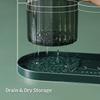 Light Luxury Simple Kitchen Drained Spoon Chopsticks Organizer Box Household ABS Chopstick Basket Kitchen Storage