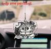 2d Acrylic Heart Couple Skull Car Pendant For Halloween And Decoration Christmas