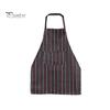 Oil-proof Chef Apron Waterproof Cleaning Bib Stripe Design Adjustable Polyester Cotten with Tool Pockets Wear-resistant for Men Women Oil Stain