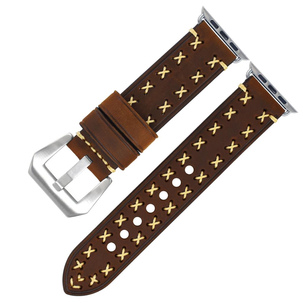 Suitable For Iwatch Strap Apple 8/7/6/5Se Leather Strap Apple Watch8 Bracelet Accessories Strap