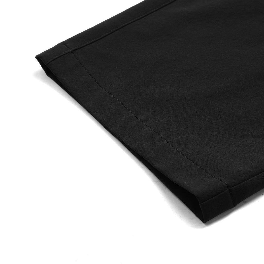 Li-Ning Fitness Series Flat Waist Mid-Rise Woven Sports Casual Pants Men bottoms Black AYKU731-1