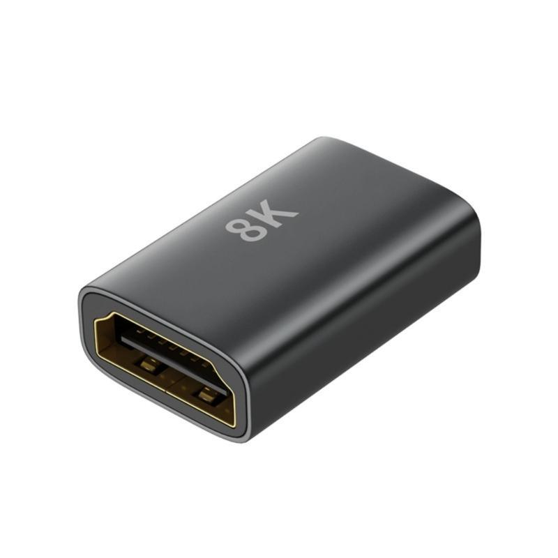 HDTV 2.1 Female Adapter 8K@60Hz Resolution Video Transmission 48Gbps Speed Signal Converter For Monitor Streaming Device