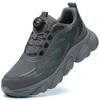 Scarpe da Ginnastica di Sicurezza Riflettenti Protettive Moda Uomo Punta in Acciaio Bottone Rotante Stivali da Lavoro Antiperforazione Anti Schiacciamento Scarpe da Uomo