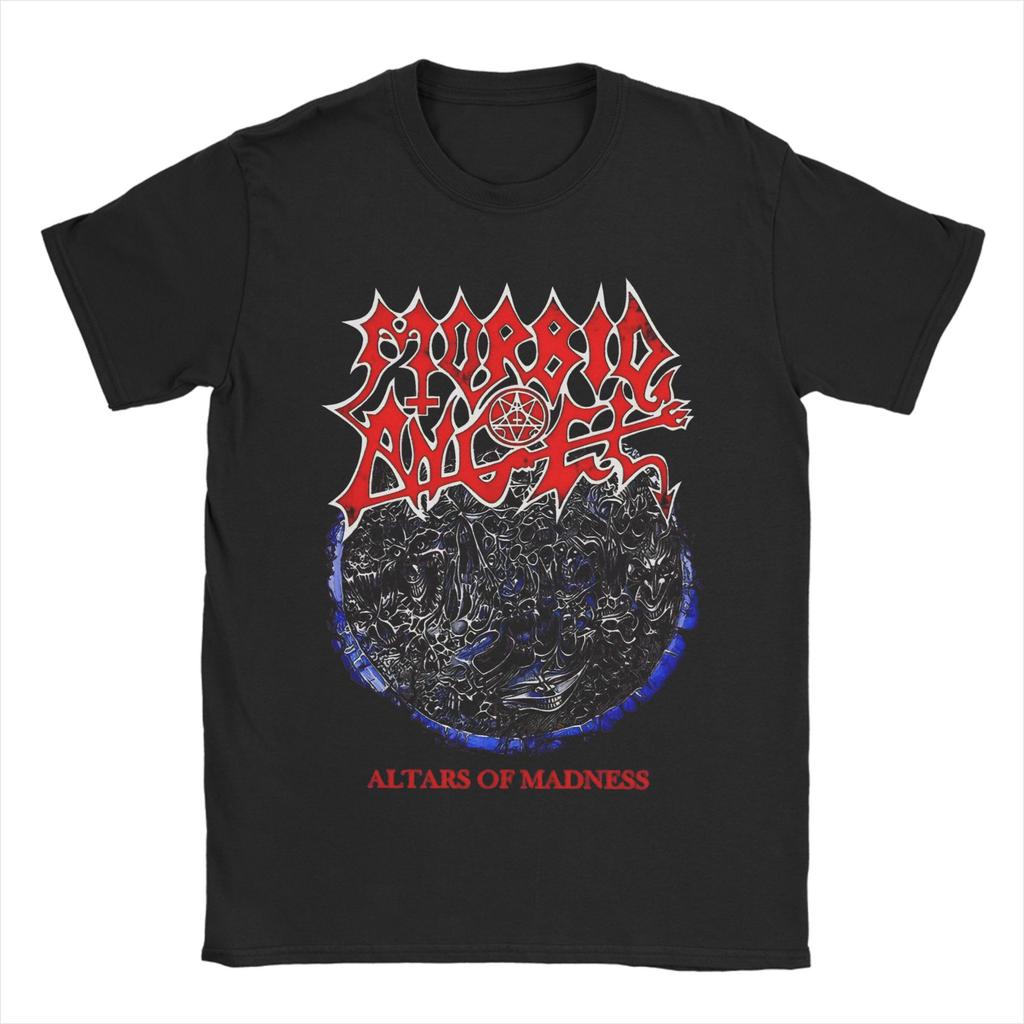 Morbid Angel Band Men T Shirts  Novelty Tee Shirt Short Sleeve Crewneck TShirts 100 Cotton Summer Tops