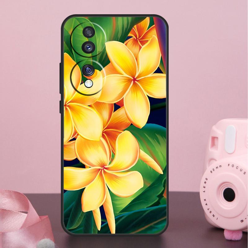 Tropical Paradise Hawaiian Flower Case For Honor 400 Pro 200 50 70 90 X9a X9b X9c X9d X8b X8c Win Magic 7 Lite 5 6 8 Pro Cover